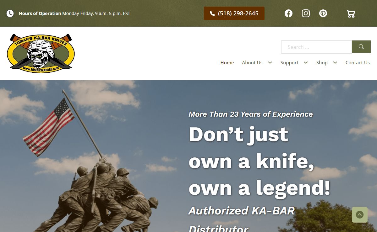 KA-BAR & Custom Knives for Sale | TOMARS KA BAR KNIVES