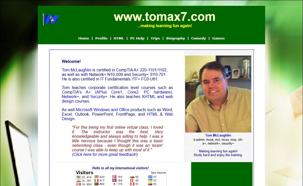 calgary web designer and microsoft trainer, computer repair and maintenance