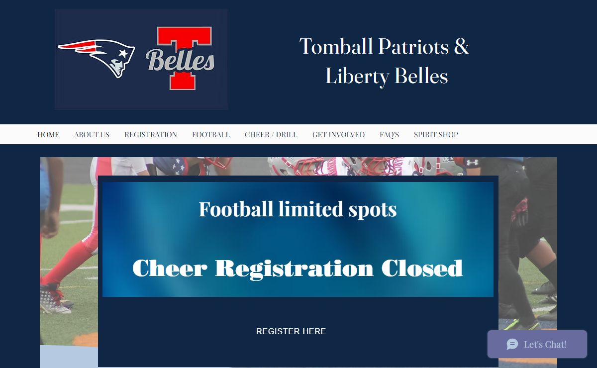 Tomball Patriots & Liberty Belles. AAYFDT Little League Football Booster Club