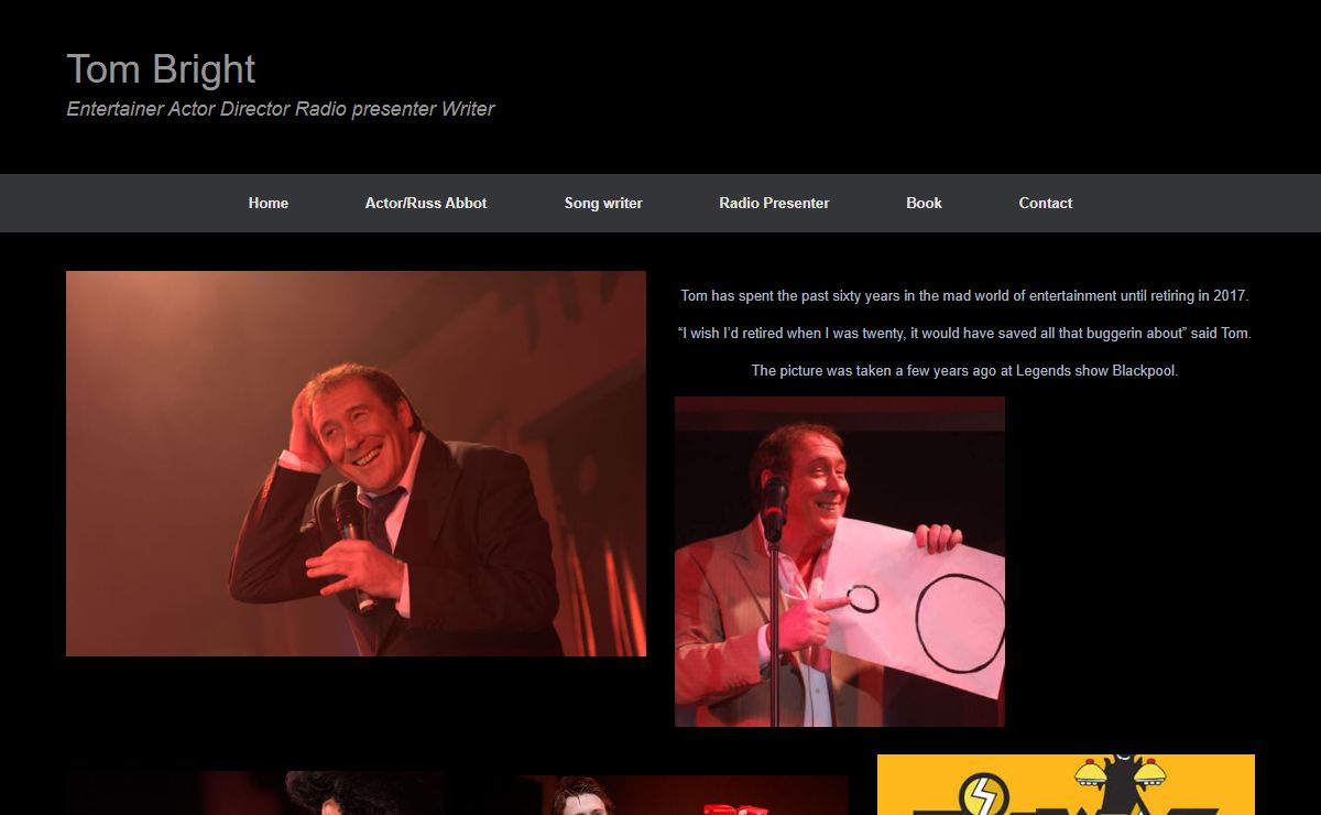 Tom Bright – Entertainer Actor Director Radio presenter Writer