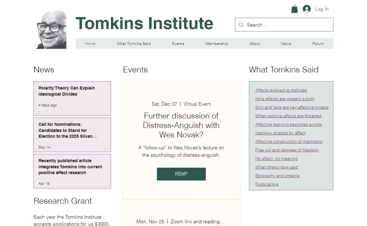 Home | Tomkins Institute 1