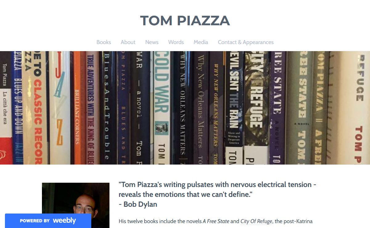 TOM PIAZZA - Tom Piazza