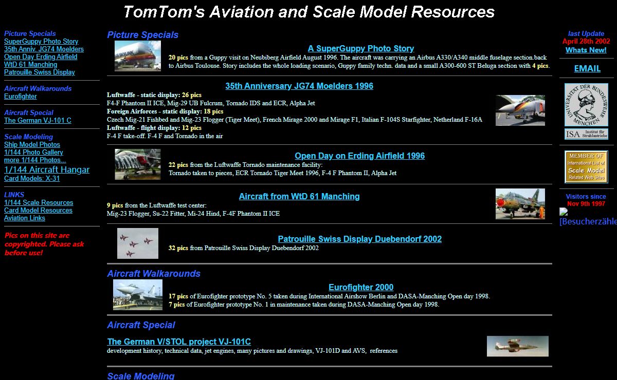 TomToms Aviation and Scale Model Resources