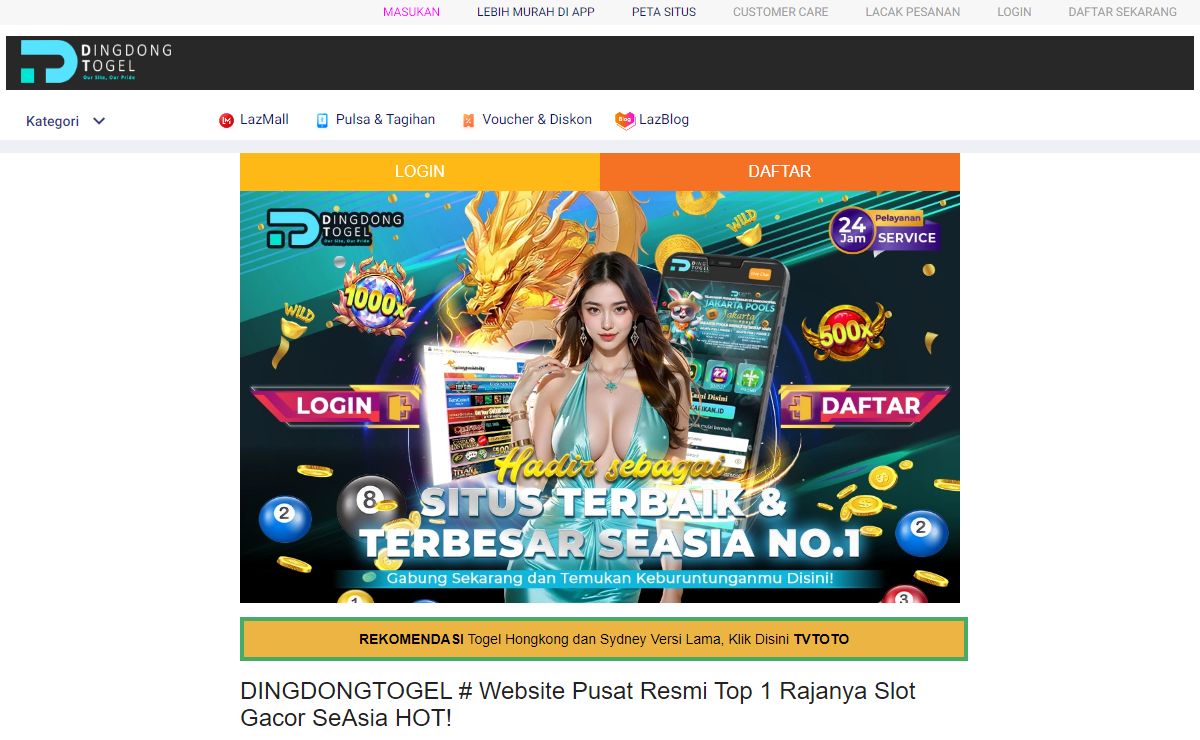 DINGDONGTOGEL # Website Pusat Resmi Top 1 Rajanya Slot Gacor SeAsia HOT!