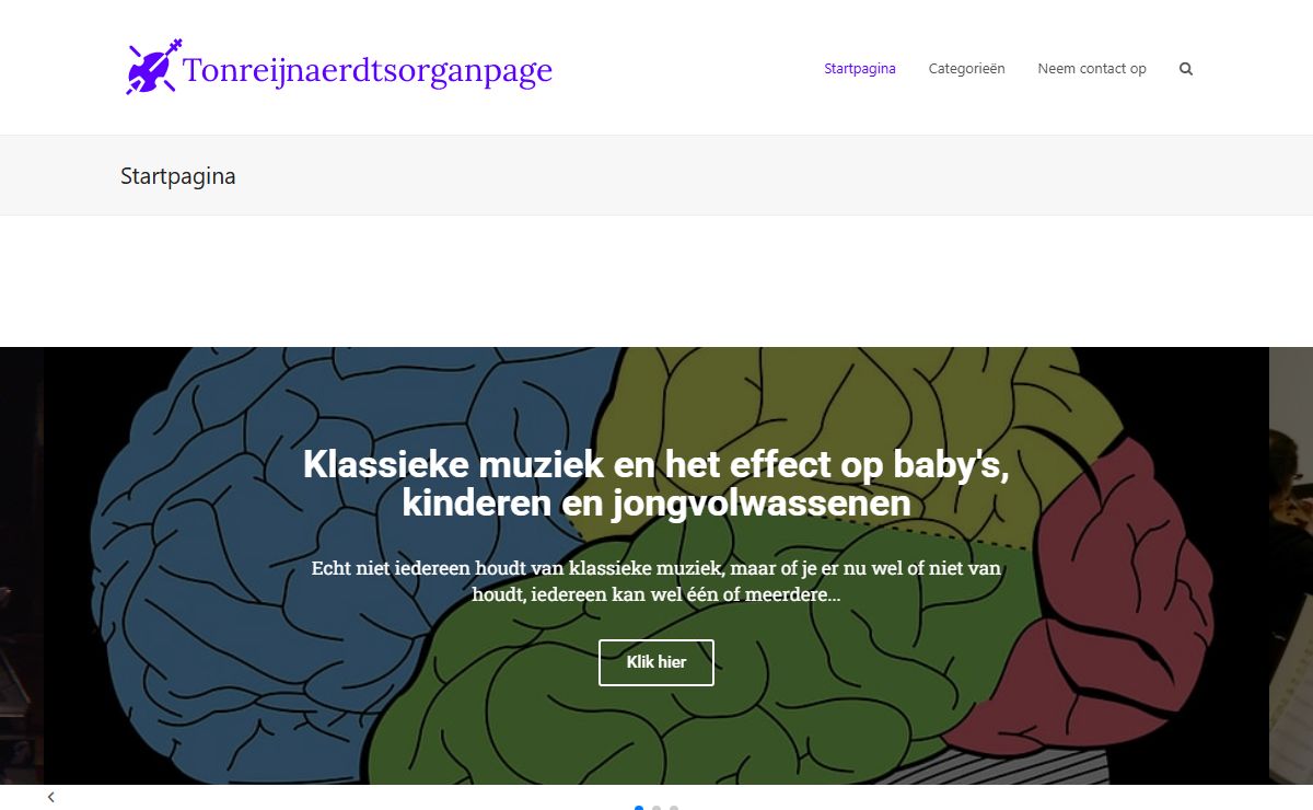 Tonreijnaerdtsorganpage.nl – Muziek voor fijnproevers