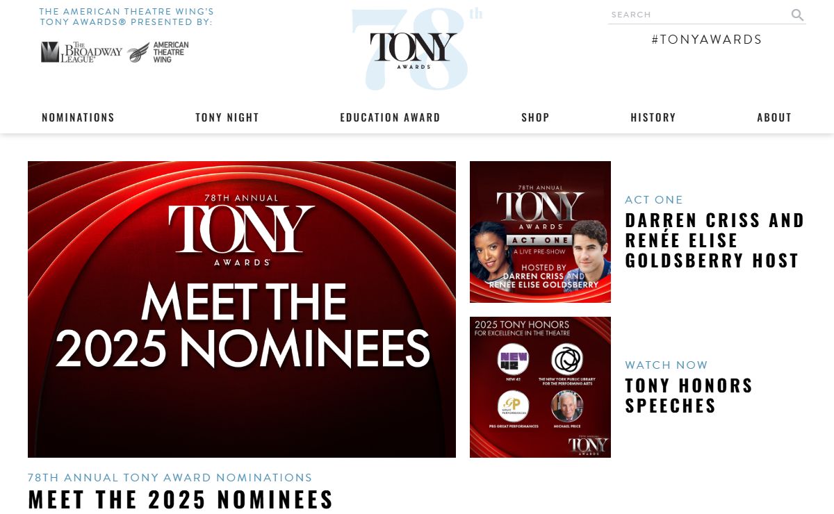 Home | The American Theatre Wing's Tony Awards®