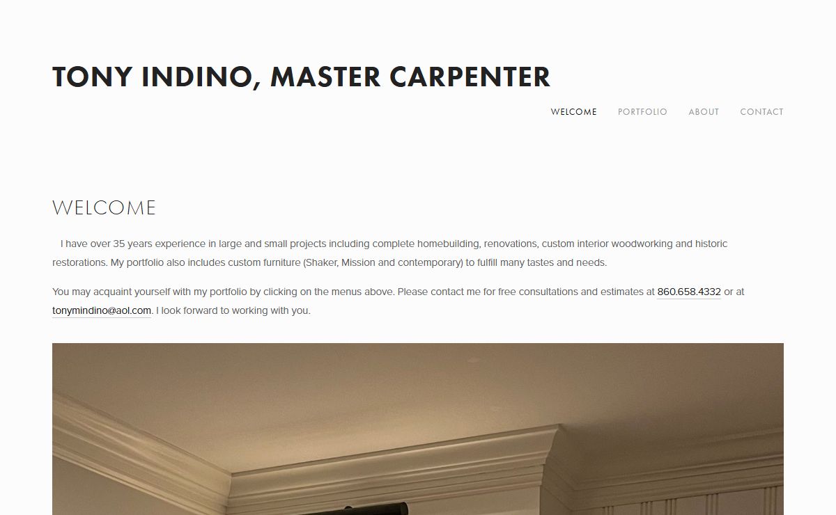 tony indino / master carpenter