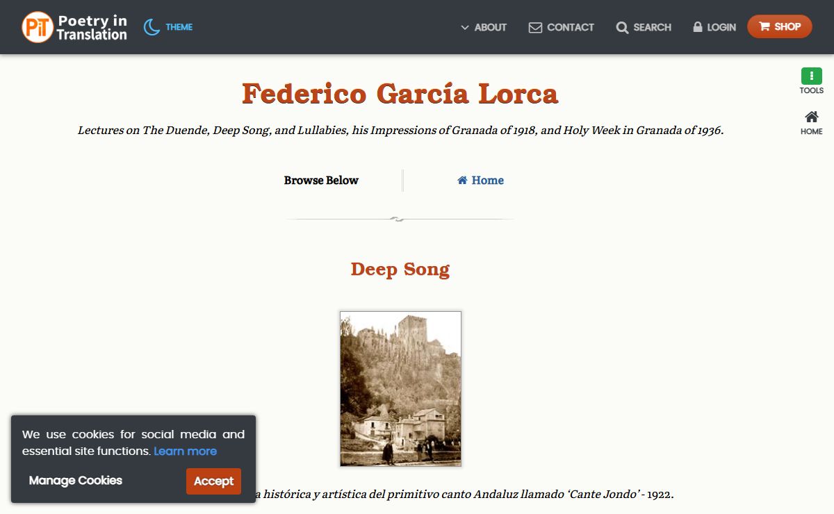 Lorca, Garcia (1898–1936) - Selected Works
