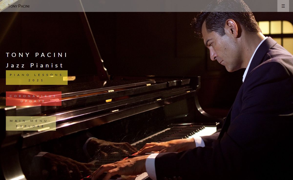 Tony Pacini Jazz Pianist - Official Site