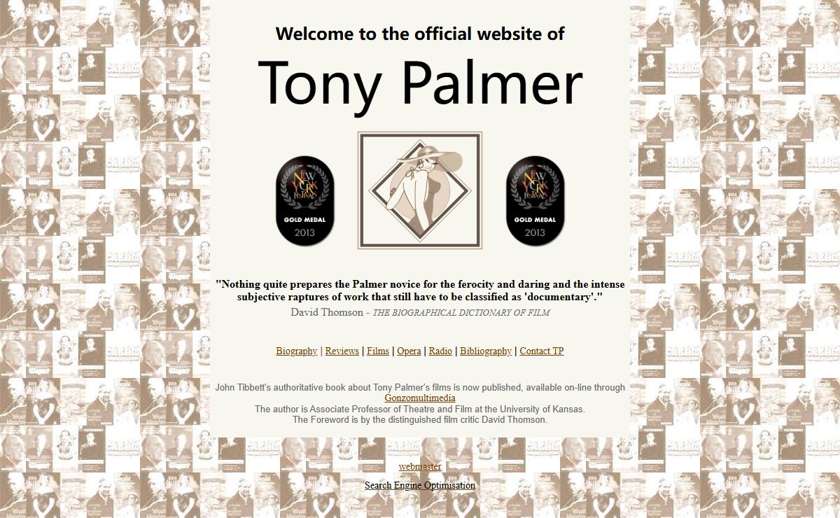 Tony Palmer Music Composer Film Director Opera Radio Presenter