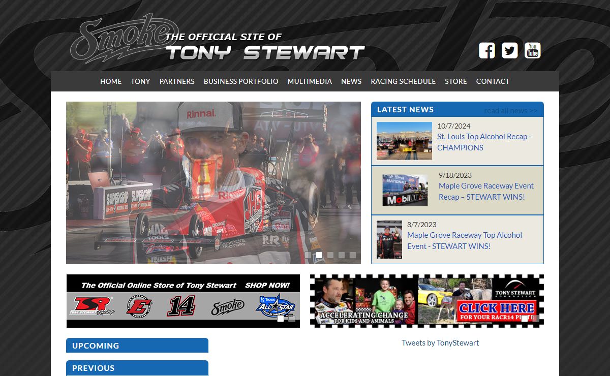 The Official Website of Tony Stewart