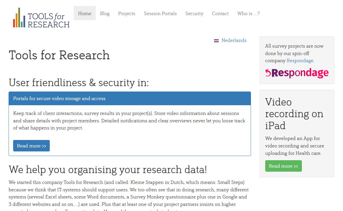 Supporting research professionals with solid tools