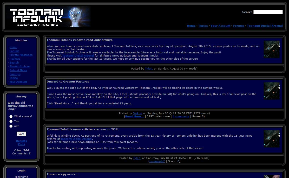 Toonami Infolink