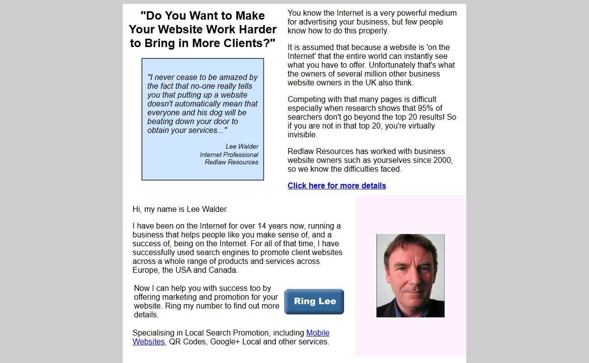 Local Website Marketing and Promotion Packages