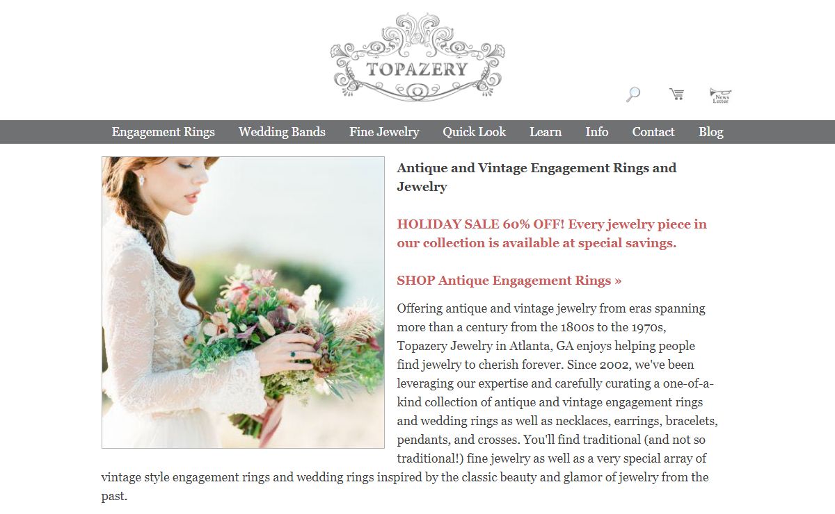 Antique and Vintage Engagement Rings, Jewelry | Topazery