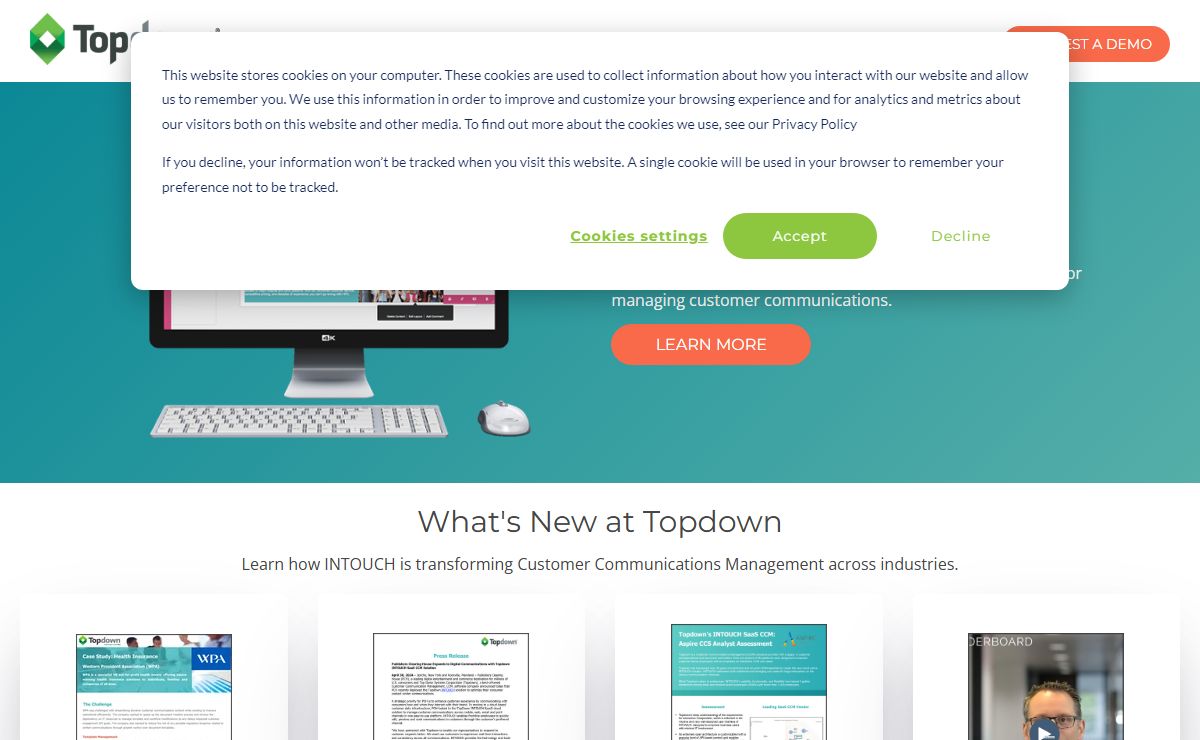 Customer Communications and Correspondence Management | Topdown