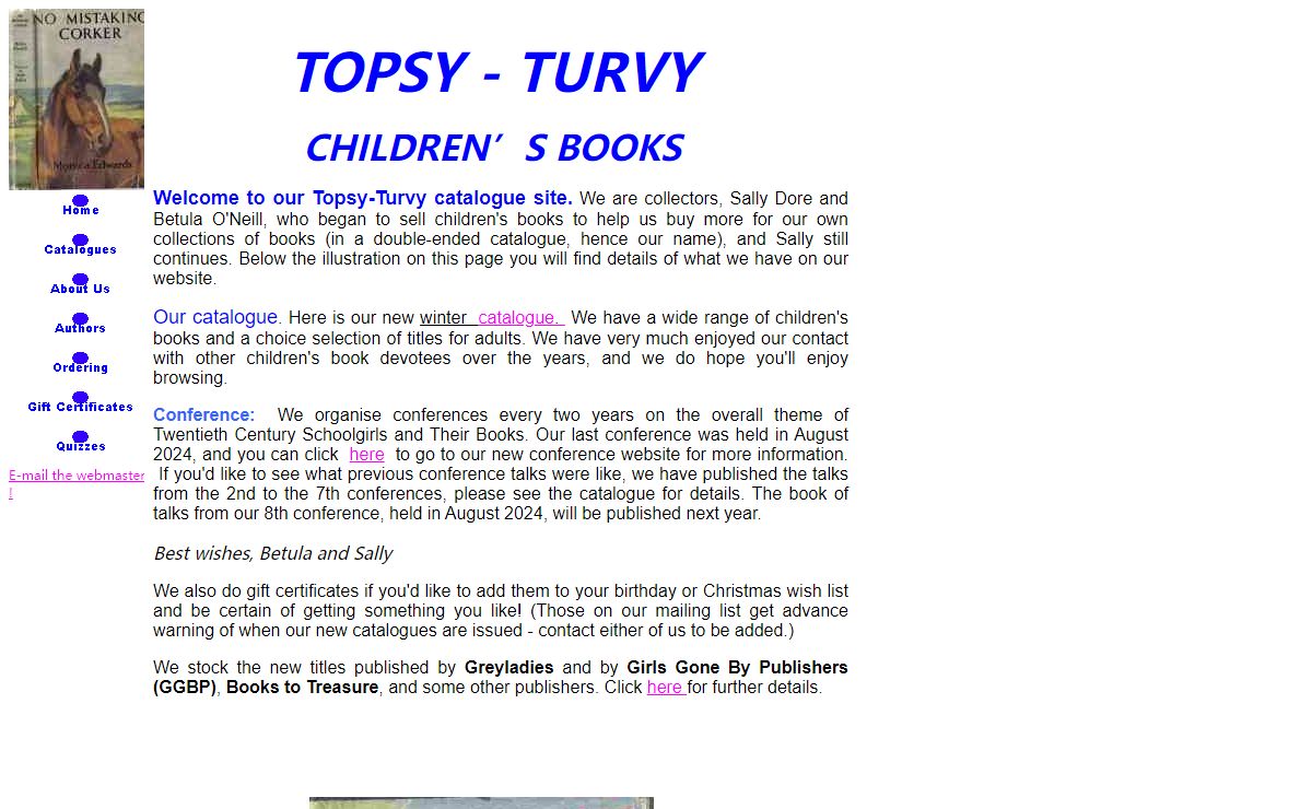 Welcome to Topsy-Turvy Childrens Books