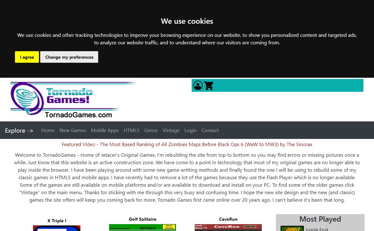 Tornado Games - Home of Jetacer Games - Puzzle, Card, Gambling and Arcade Games at your service. S24