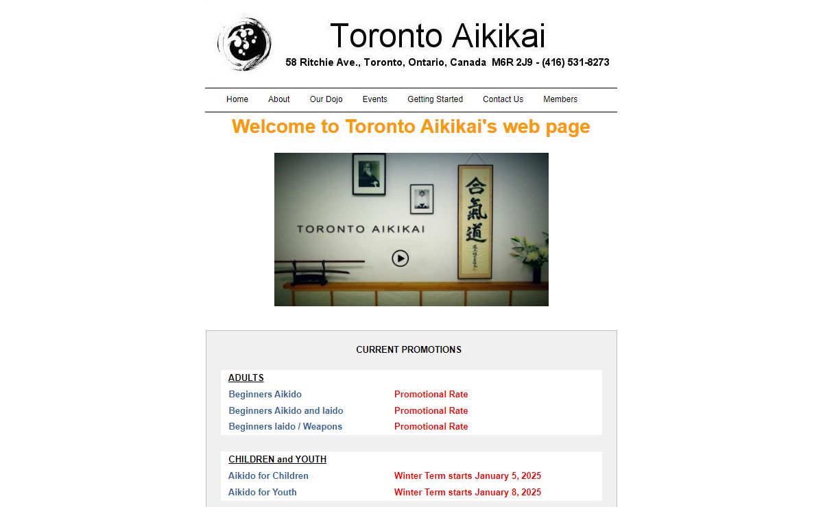Toronto Aikikai - Welcome