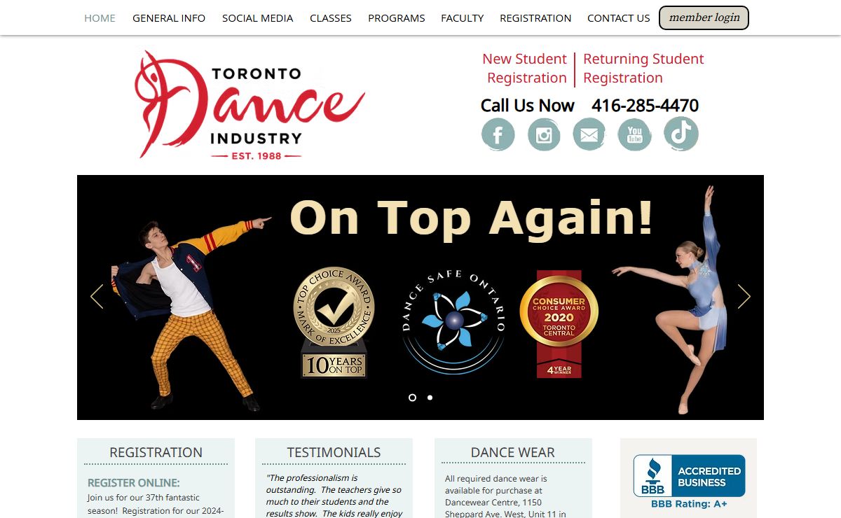 Toronto Dance Industry Inc. | Scarborough | Ontario | Dance Classes