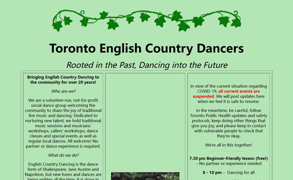 Toronto English Country Dancers (TECD)