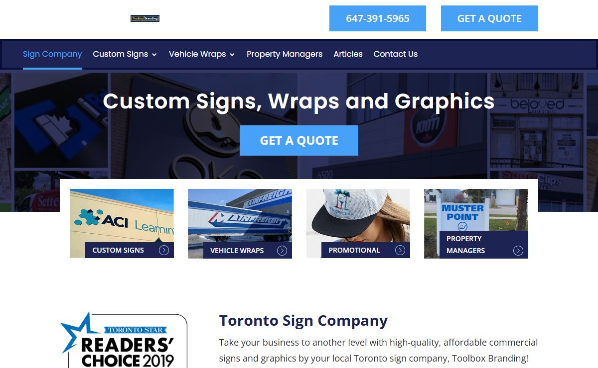 Best Sign Company Toronto, ON | #1 Signage Shop Near Me