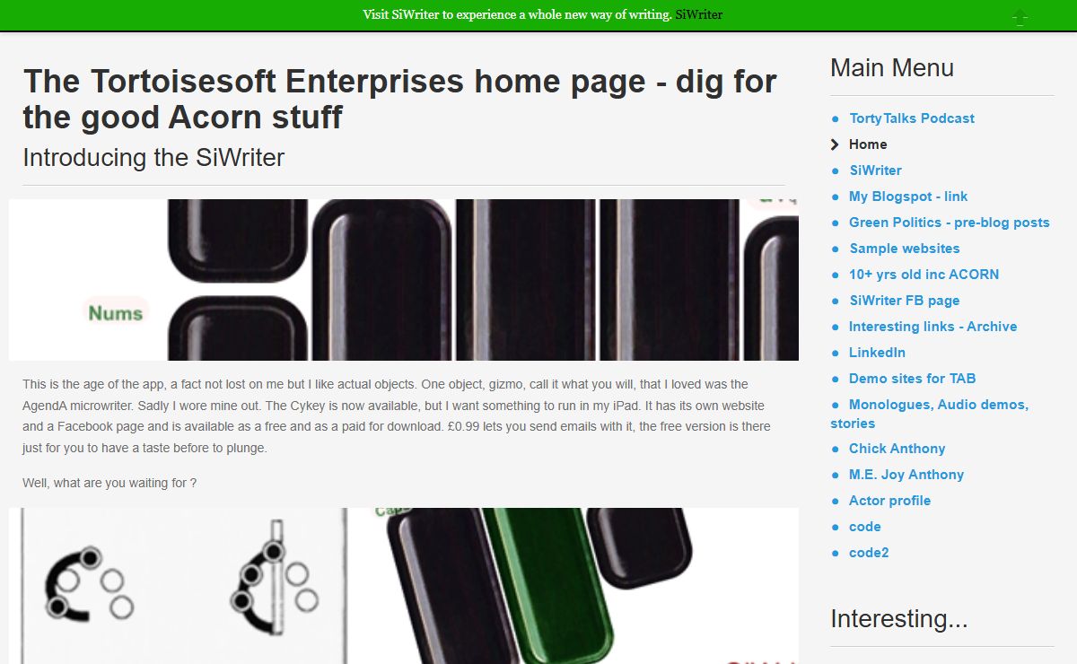 The Tortoisesoft Enterprises home page - dig for the good Acorn stuff - The Tortoisesoft Enterprises home-ish page