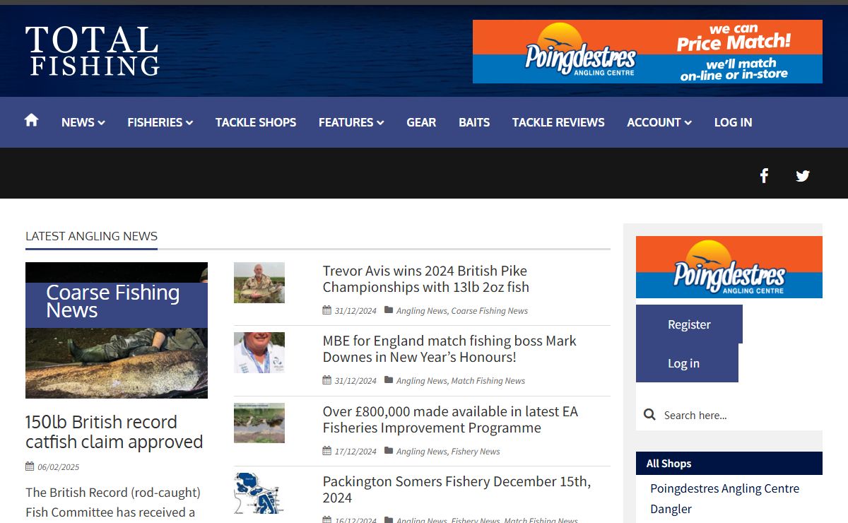 Total Fishing – Angling news, discussion, match fishing, carp fishing