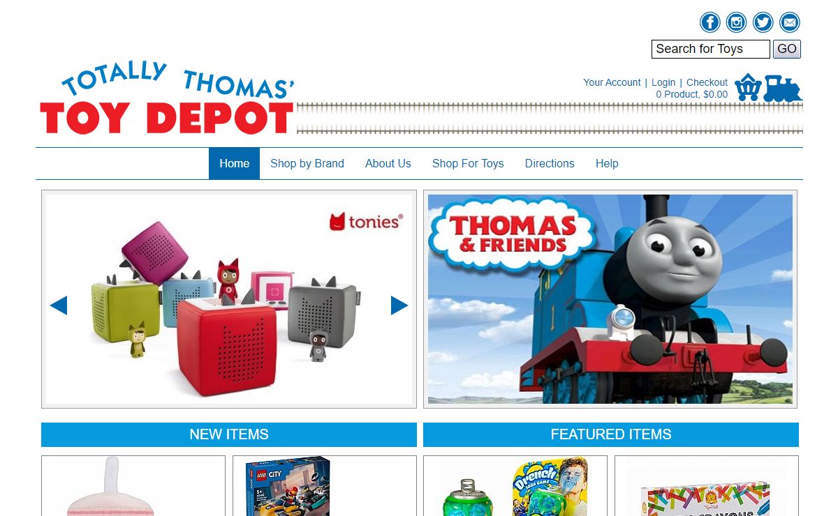 Totally Thomas Inc. - Welcome to Totally Thomas' Toy Depot