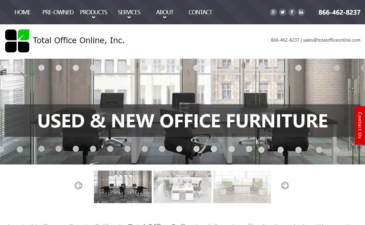 Used Office Cubicles and Furniture in Orange County, CA - Total Office Online