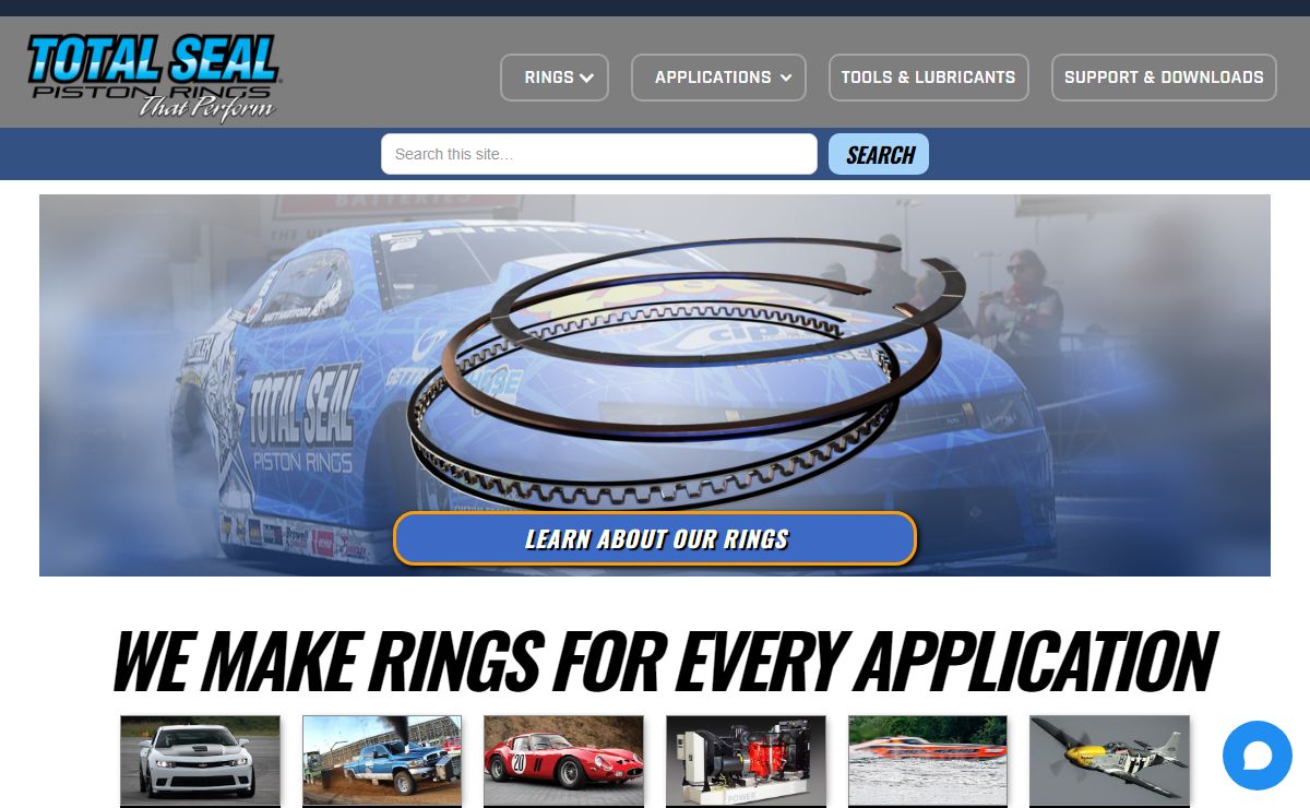 Total Seal® Piston Rings | Performance Piston Ring Manufacturer