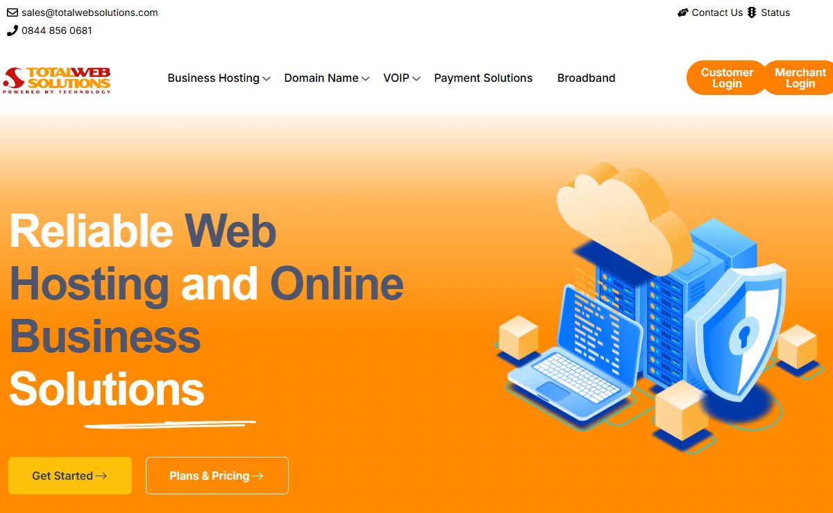 Reliable Hosting & Online Business Solutions - Total Web Solutions