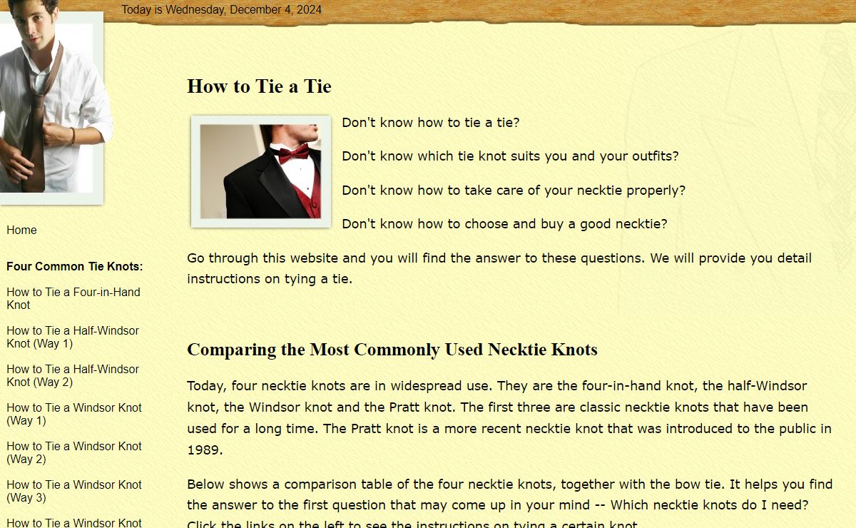 How to Tie a Tie - ToTieATie.com