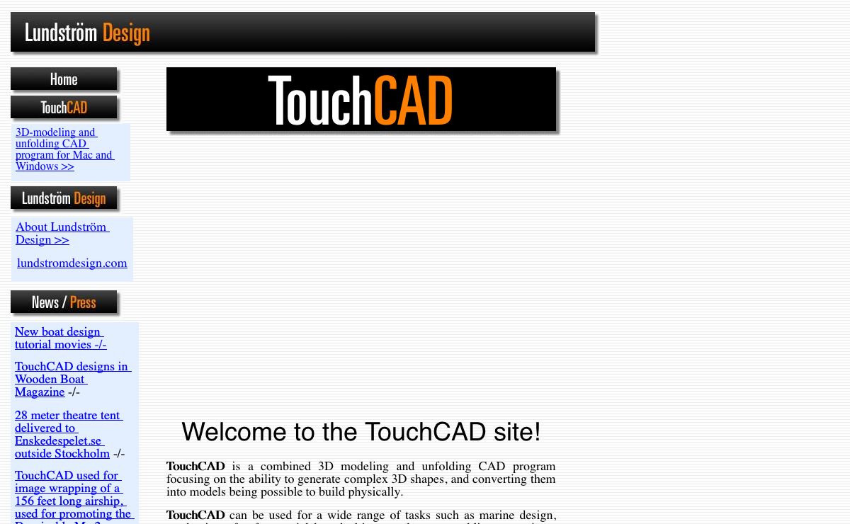 Lundström Design, TouchCAD