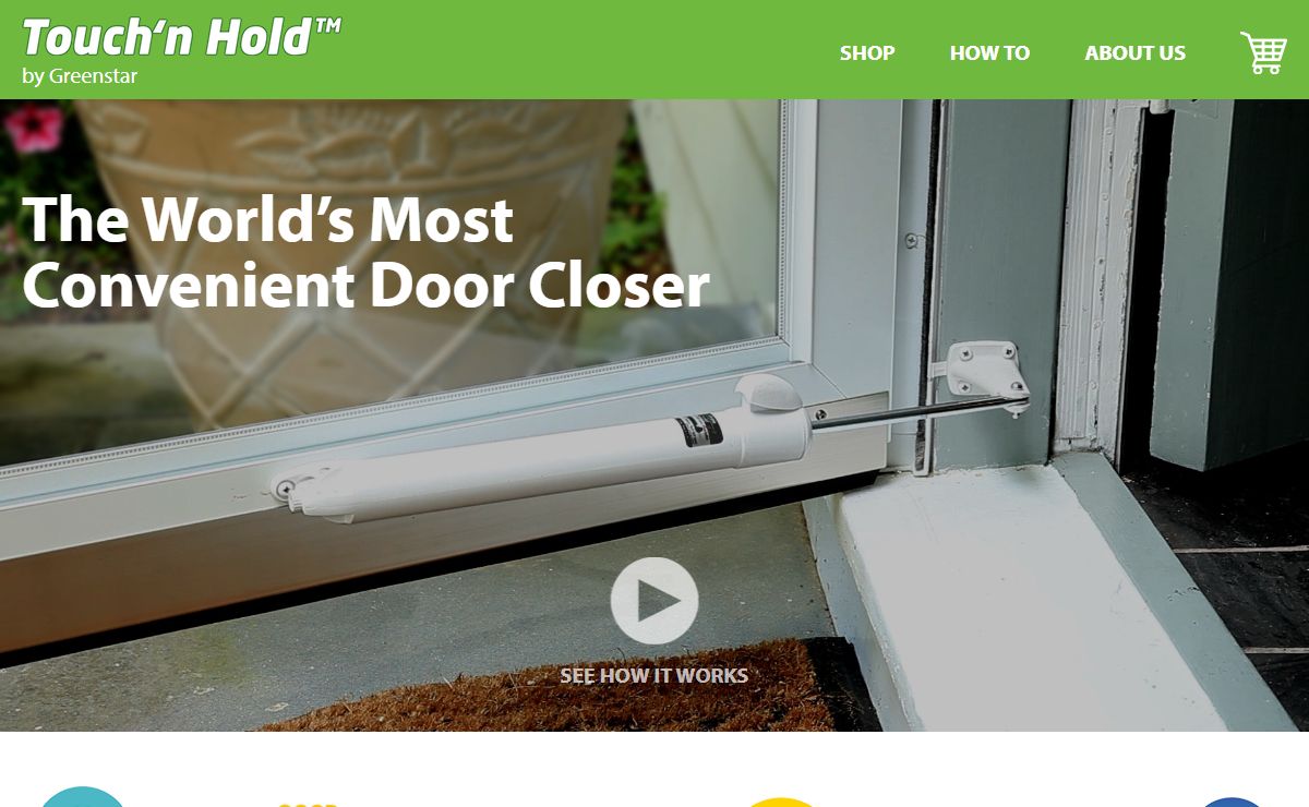 Touch 'n Hold | The World's Most Convenient Door Closer - Touch 'n Hold
