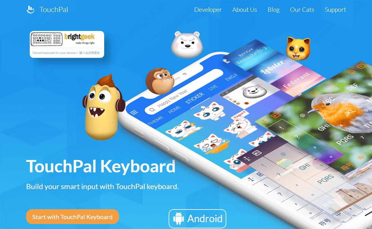 TouchPal Keyboard – Smartest Emoji Keyboard with Smileys and Themes