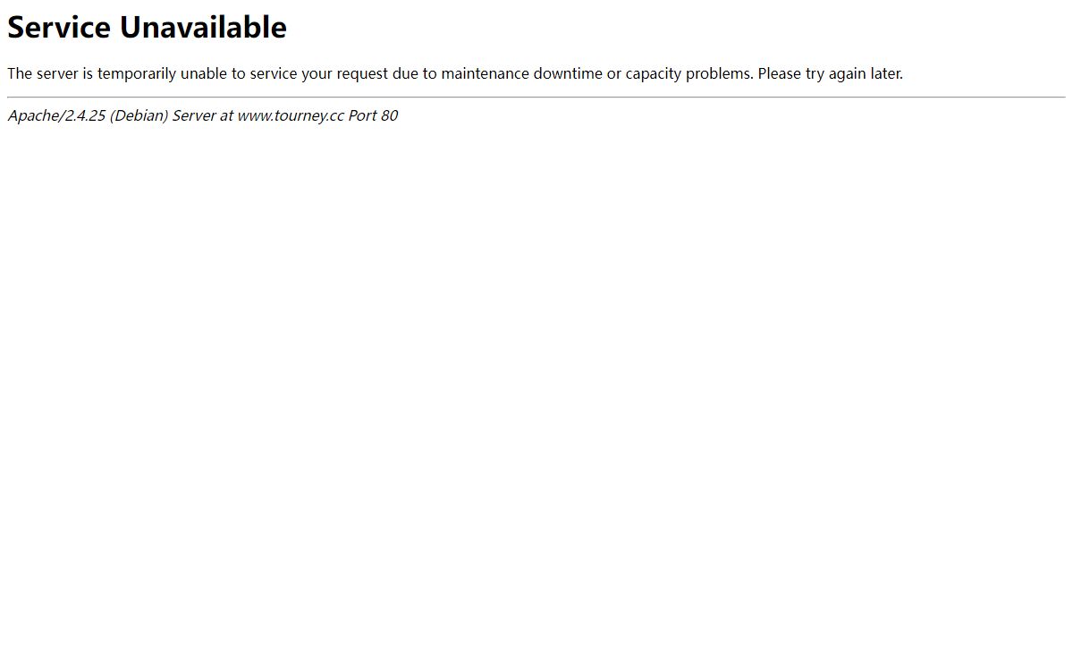 503 Service Unavailable