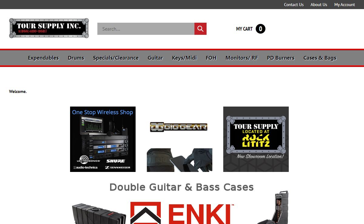 Tour Supply, Inc. - Serving Touring Professionals Worldwide!