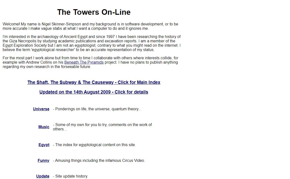 Towers Online Homepage