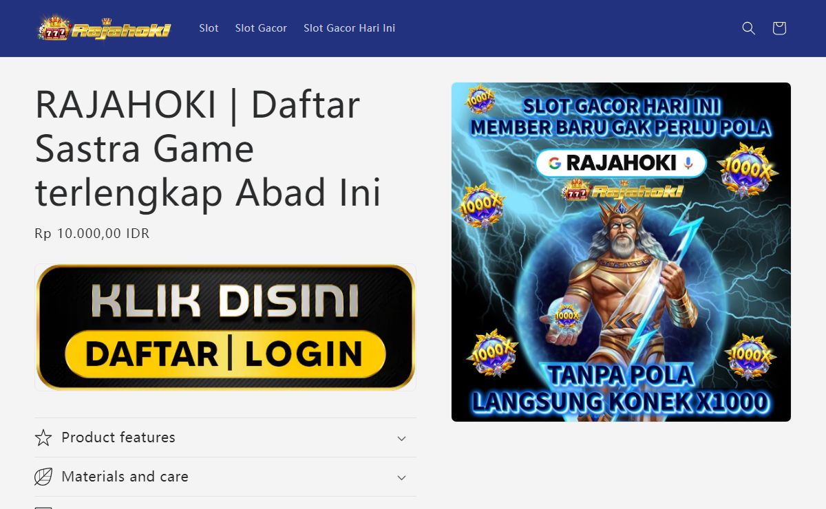 RAJAHOKI | Daftar Sastra Game terlengkap Abad Ini