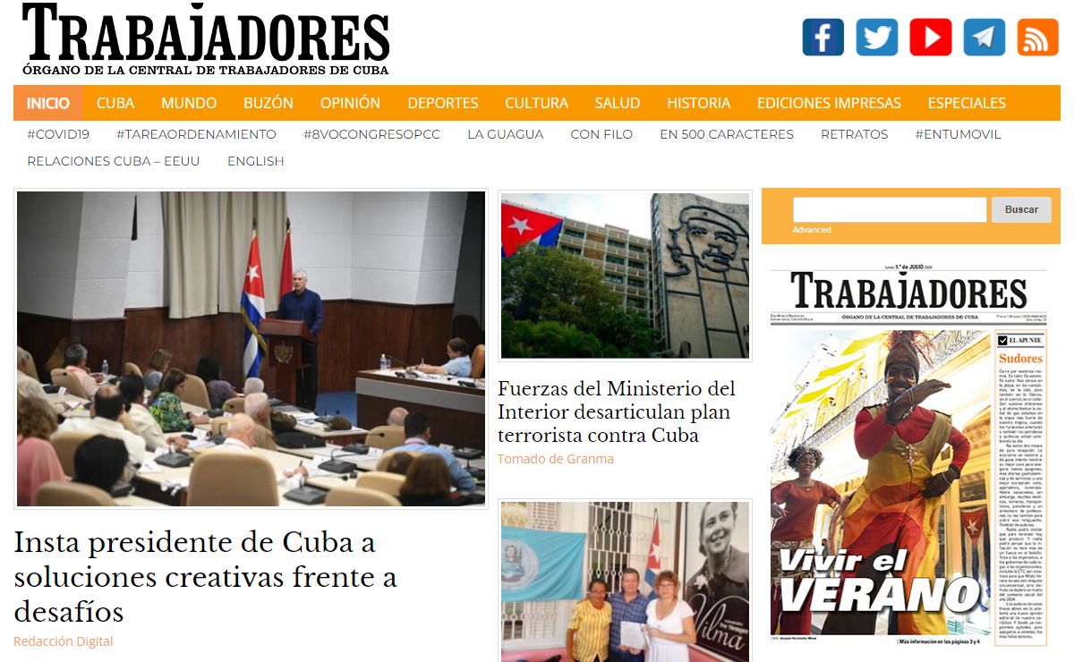 Trabajadores - Noticias desde Cuba