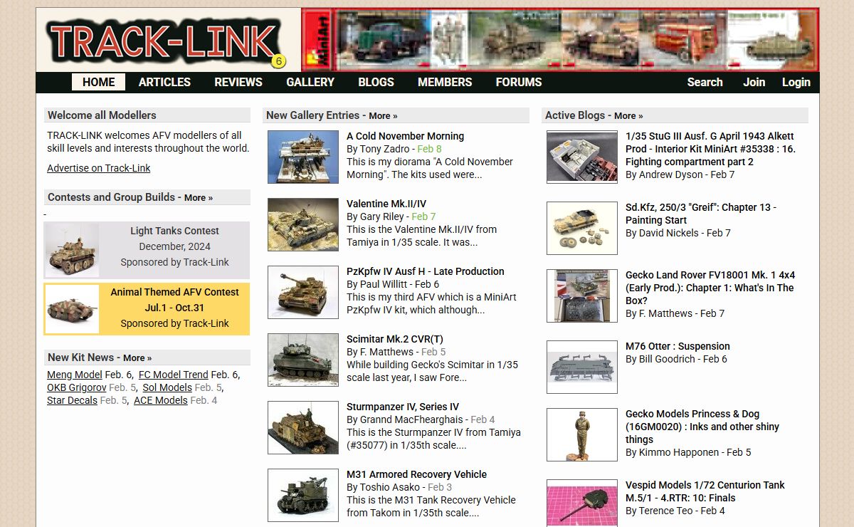 TRACK-LINK AFV Modelling