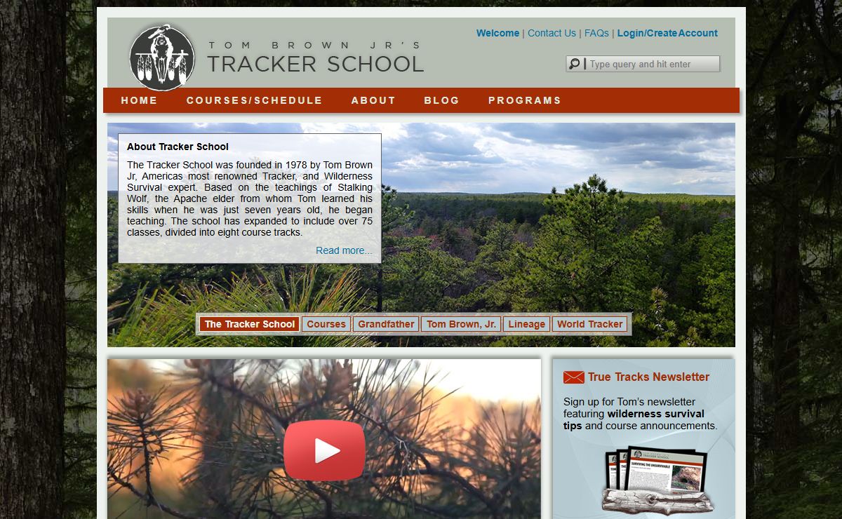 Tom Brown, Jr.'s Tracker School