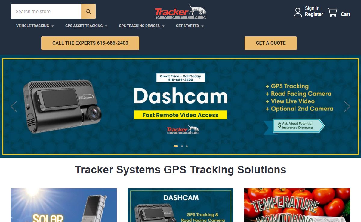 Shop GPS Tracking Solutions for Fleet, Marine & Personal Use | Tracker Systems