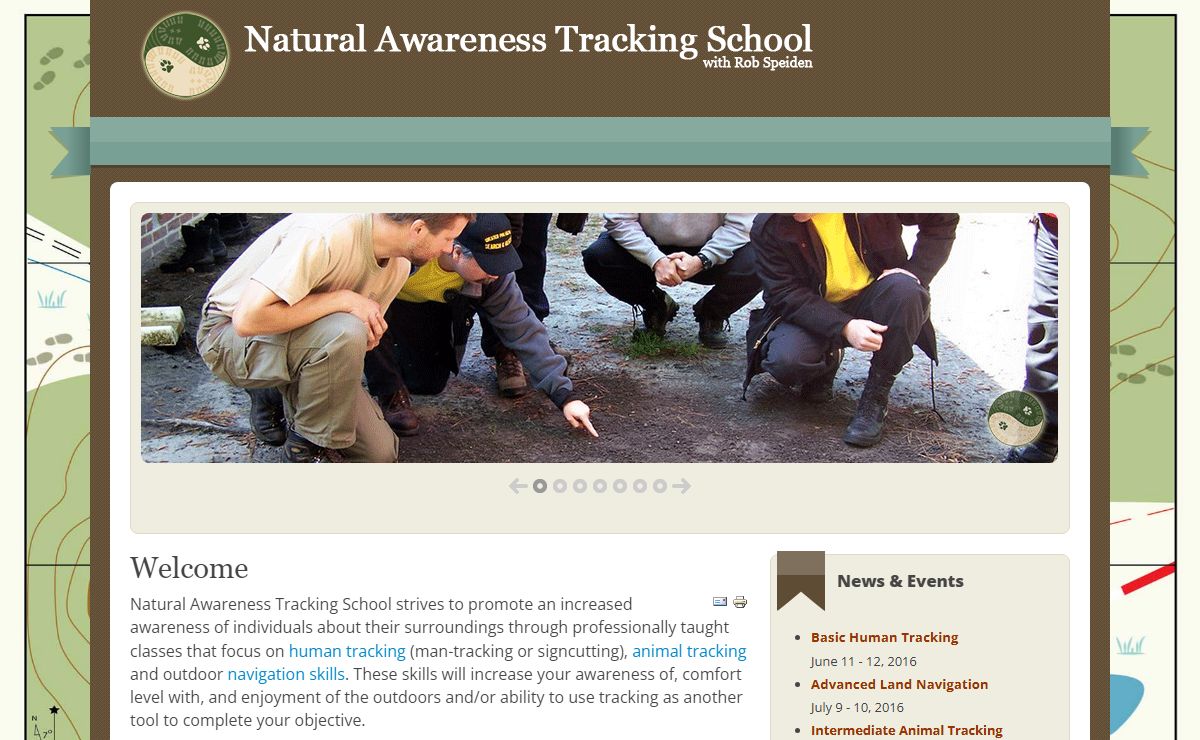 Natural Awareness Tracking School Website