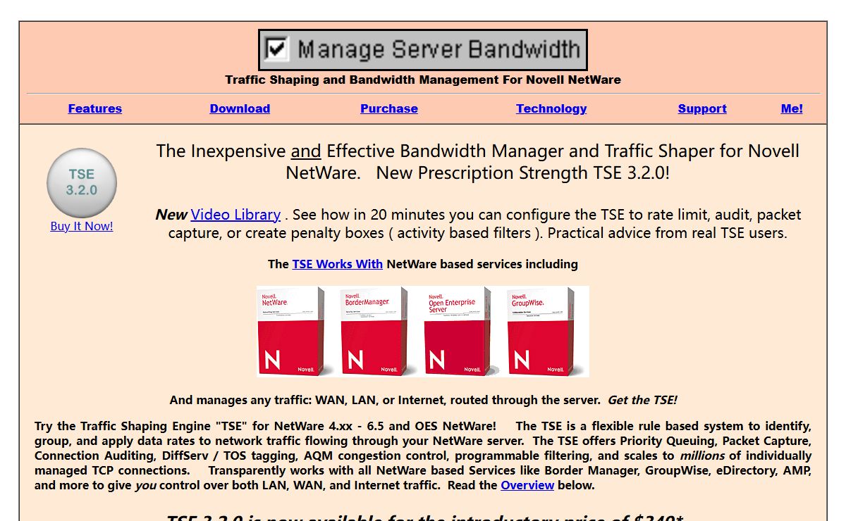 Traffic Shaper and Bandwidth Manager for NetWare