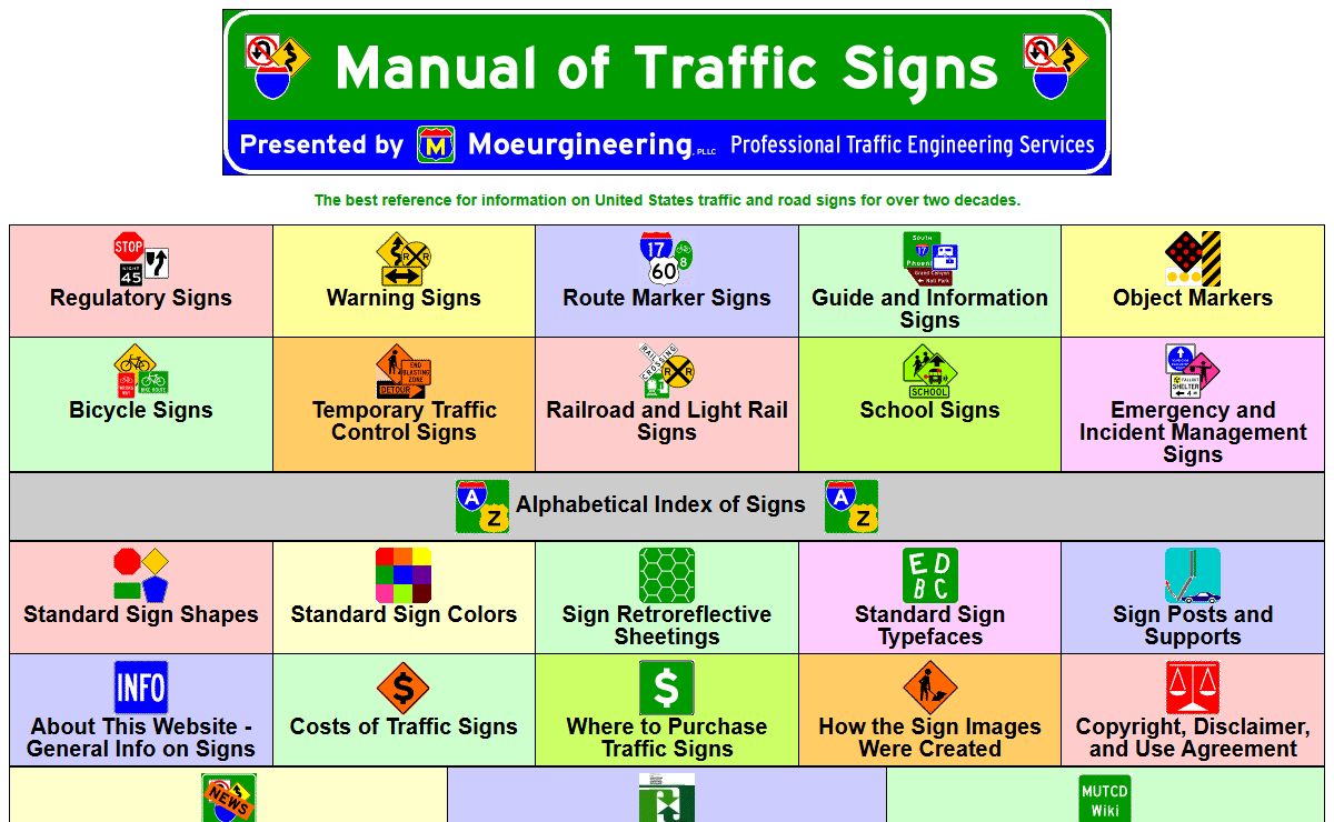 Manual of Traffic Signs