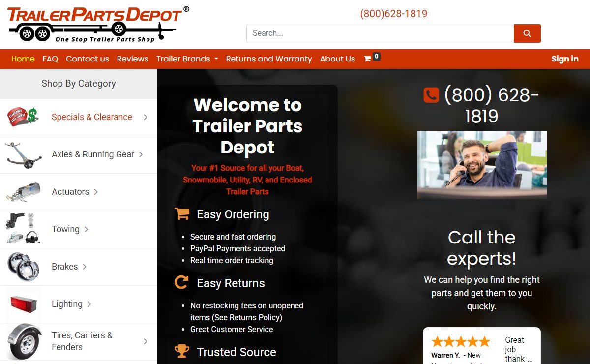 Trailer Parts Depot – #1 Source for your trailer parts, brakes, axles