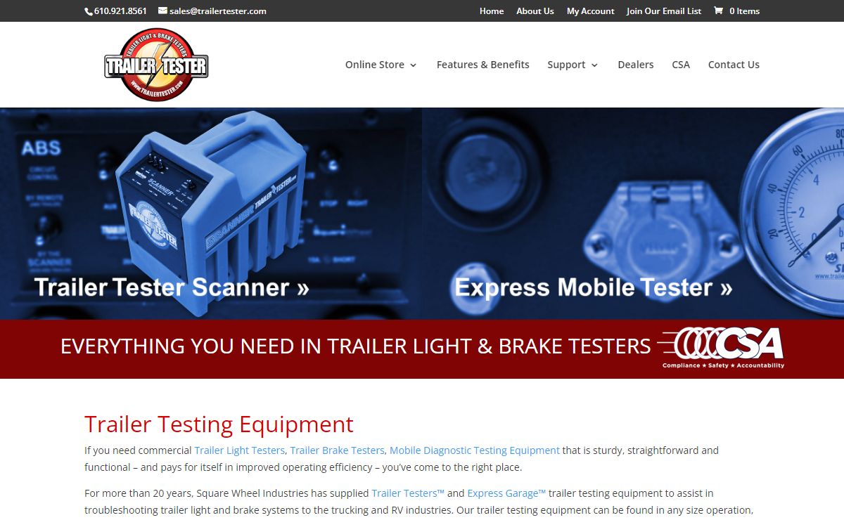 Trailer Testing Equipment, Trailer Testers & Acessories @ Trailer Tester