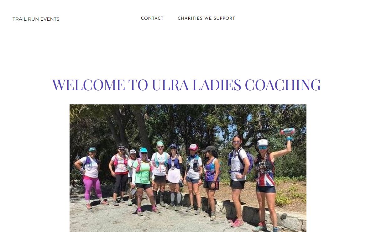 TRAIL RUN EVENTS - LANDING PAGE